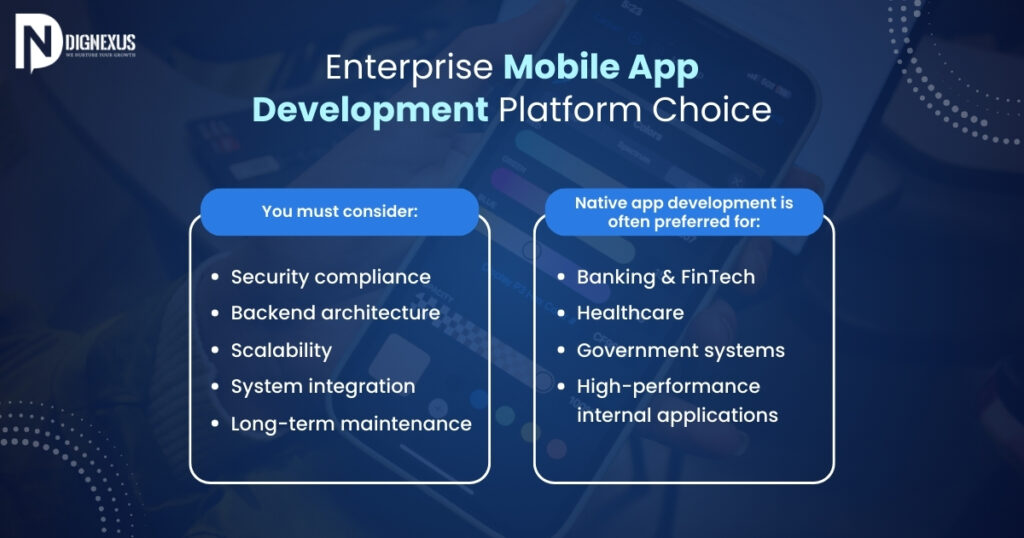 Enterprise Mobile App Development Platform Choice